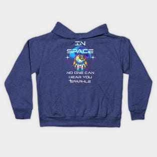 In Space No One Can Hear You Sparkle Kids Hoodie